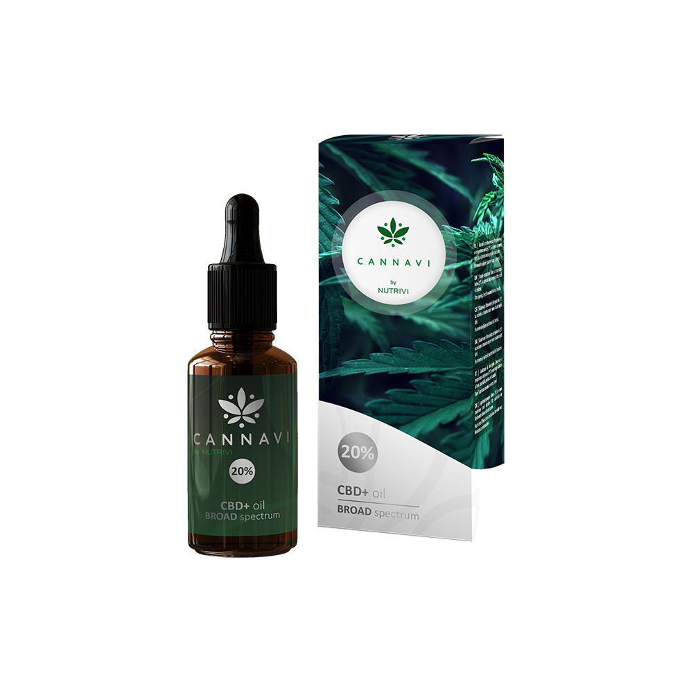 Cannavi by Nutrivi CBD+ Oil Broad Spectrum 20%