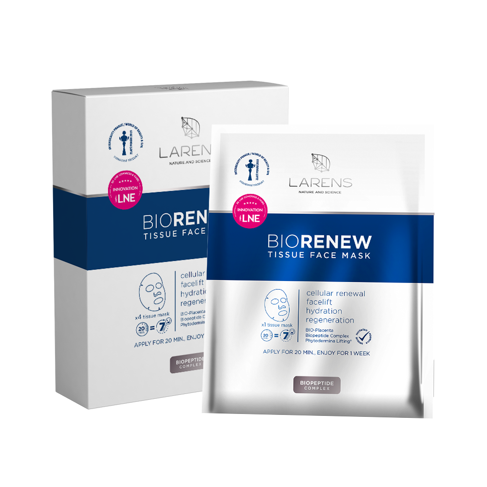 Larens BIO Renew Tissue Face Mask - 4 kusů